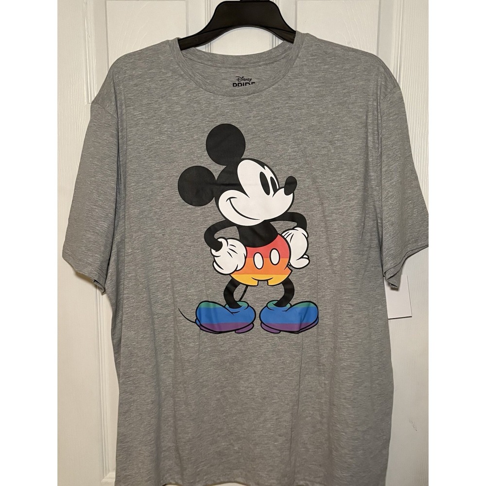 Disney Pride Collection Rainbow Mickey Mouse T-Shirt Size 2XL